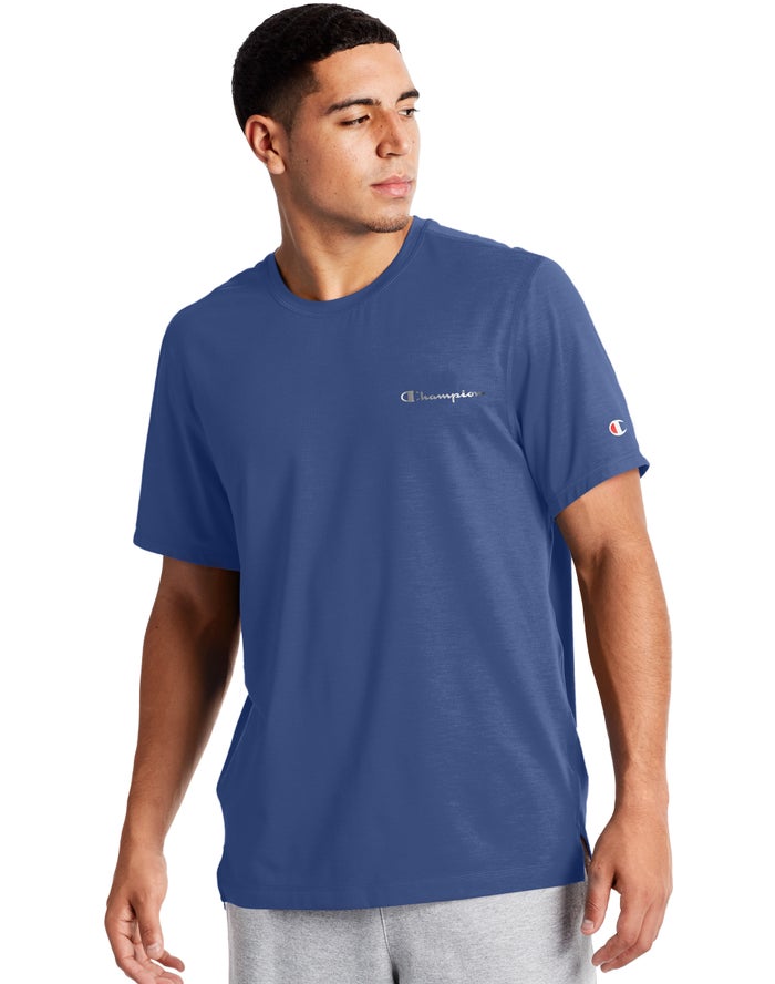 Champion Mens T-Shirt NZ - Sport Blue ( 5086-ZTOVR )